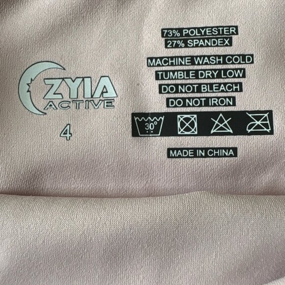 Zyia Active Pink Leopard Unicorn Light n Tight Hi-Rise 7/8 Size 4 - Picture 7 of 9